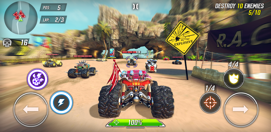 Background RACE: Rocket Arena Car Extreme 