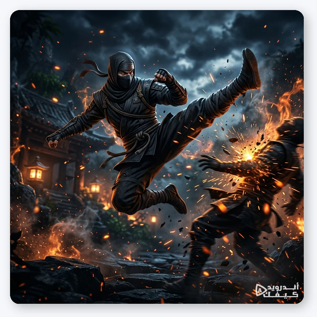 أفضل ألعاب أندرويد بدون إنترنت للأجهزة الضعيفة لعبة Shadow Fight 2
