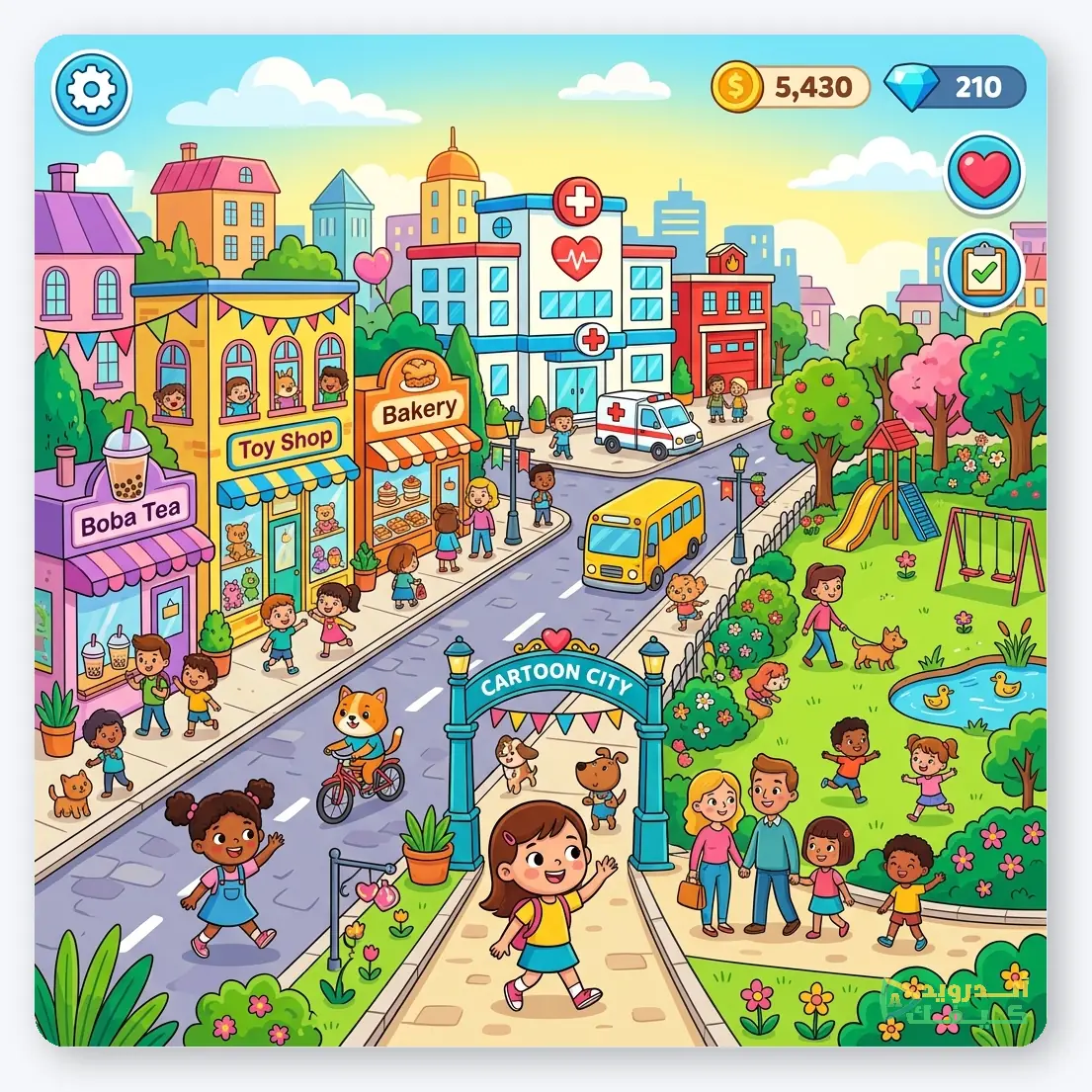 أفضل ألعاب أطفال تعليمية للأندرويد لعبة Toca Life World