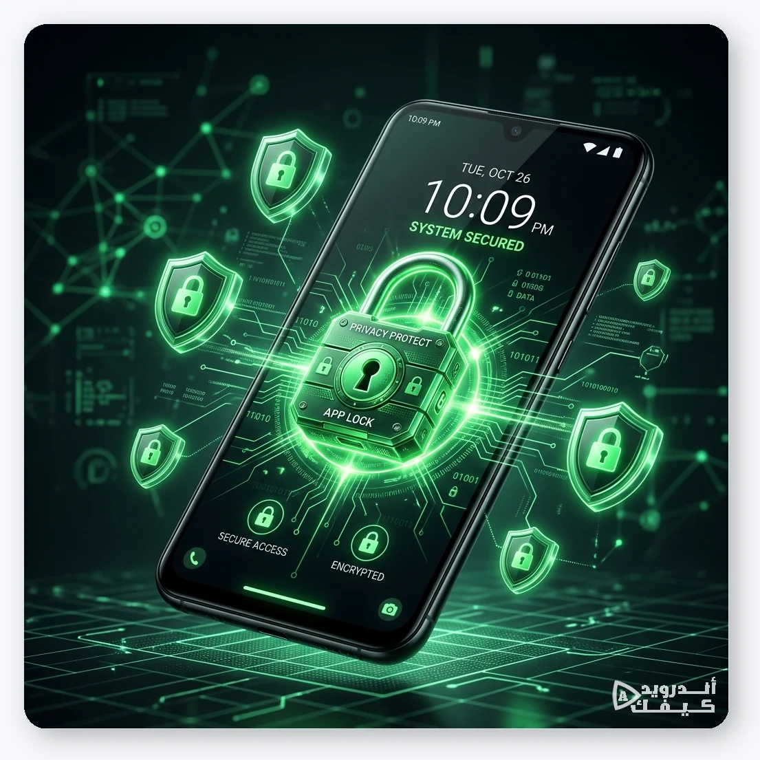 مفهوم حماية الخصوصية وقفل التطبيقات على نظام أندرويد