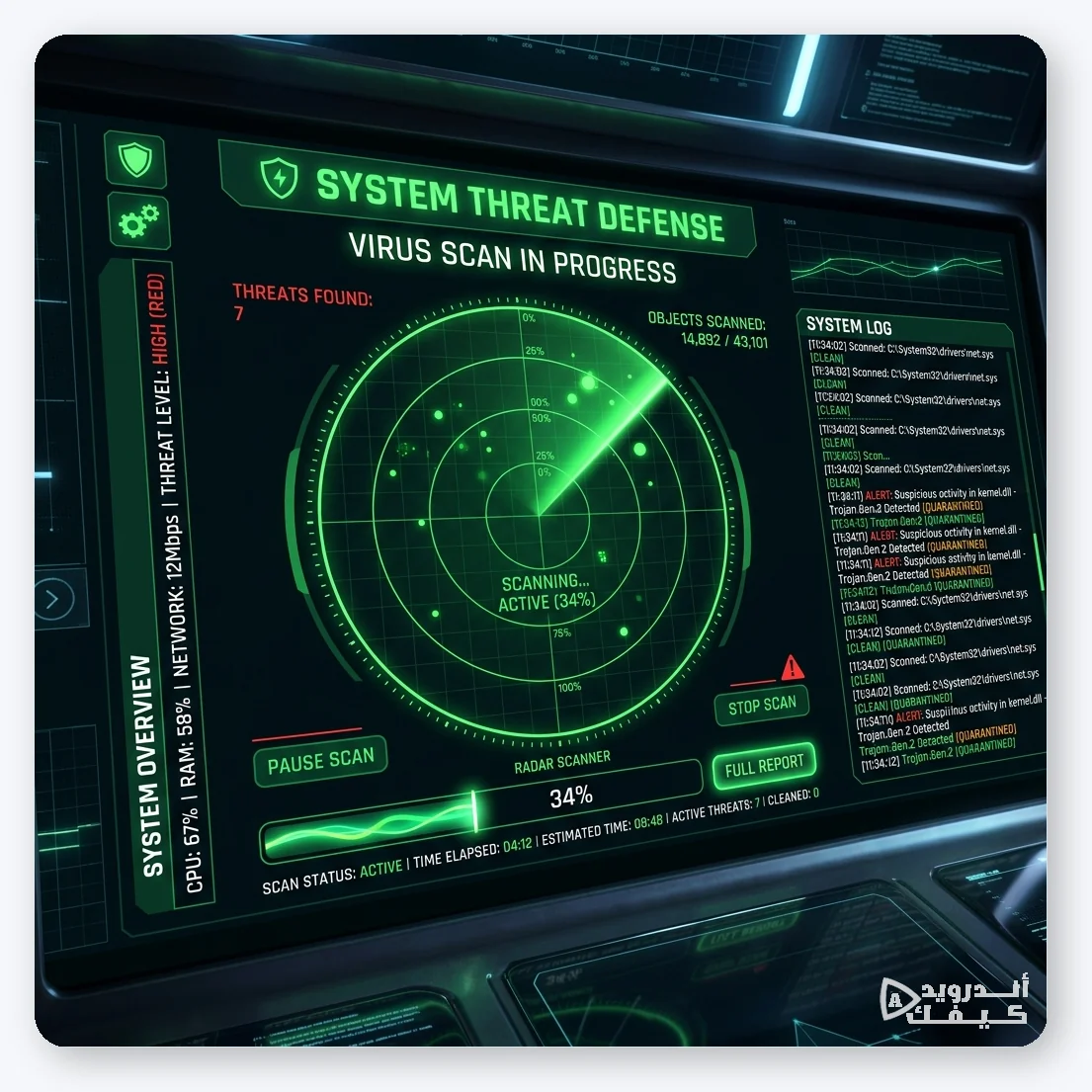 فحص الكمبيوتر ببرنامج Malwarebytes