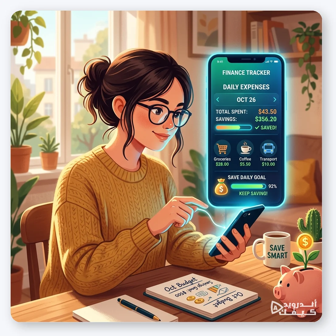 تتبع المصاريف اليومية لتوفير المال