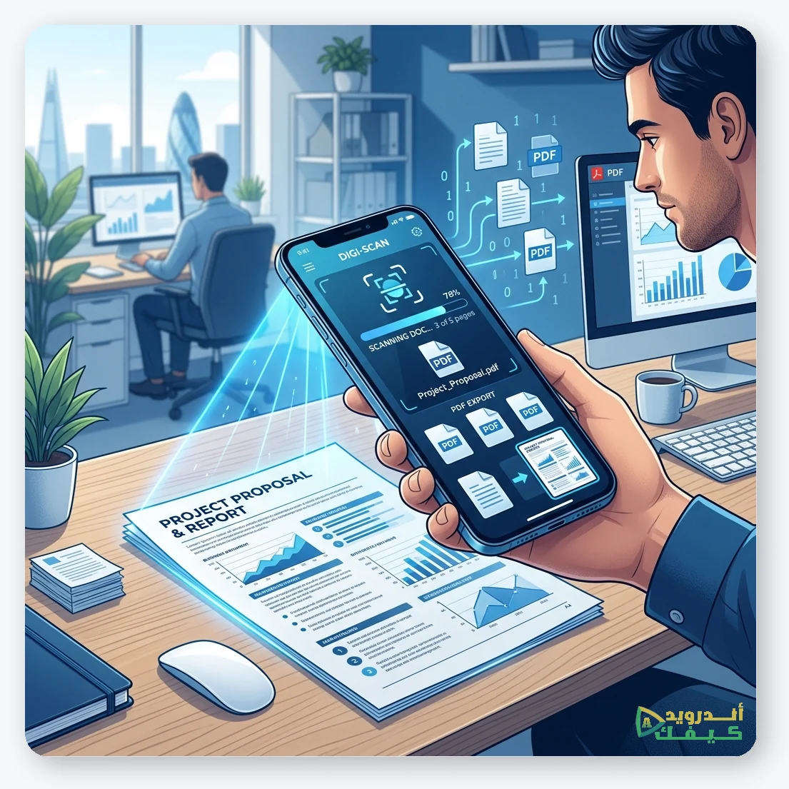 تحويل الصور إلى PDF عبر الهاتف