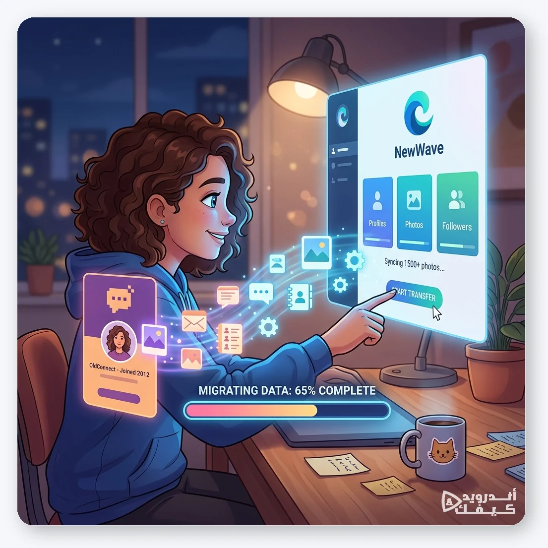 الهجرة الرقمية ونقل البيانات للشبكات الجديدة