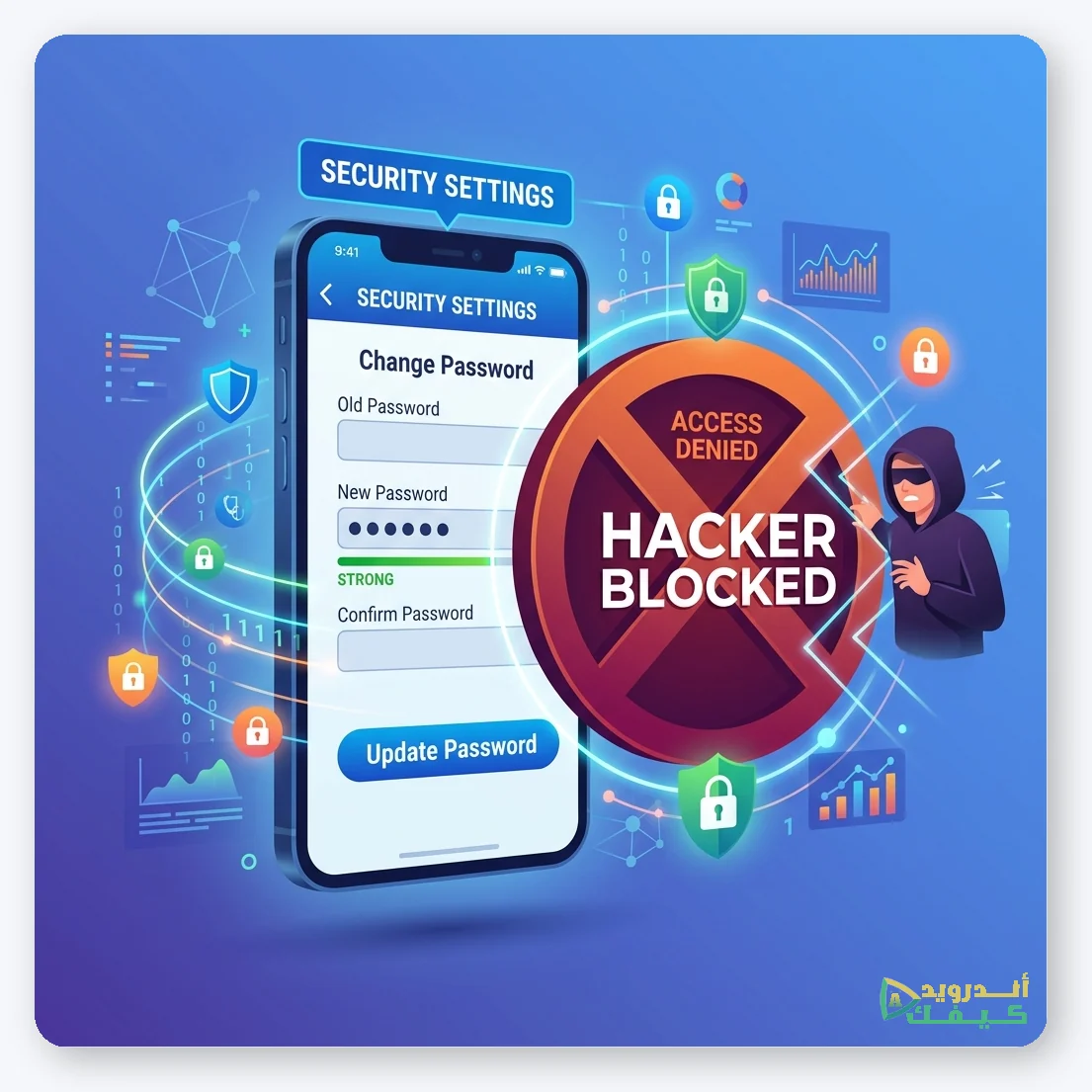 استخدام كلمات مرور قوية ومدير كلمات المرور