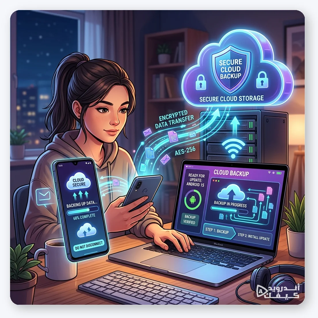عمل نسخة احتياطية قبل تحديث الاندرويد
