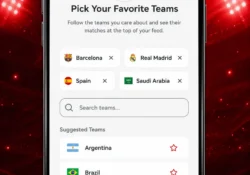 Yacine TV APK للنتائج: اختر فرقك المفضلة أولًا