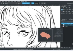 Krita: ارسم الخطوط على طبقة مستقلة قبل التلوين