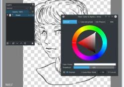 لوحة Krita شفافة أم بيضاء؟ افحص التصدير إلى PNG