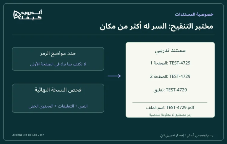 مختبر تنقيح PDF: طارد رمزًا وهميًا قبل مشاركة مستند حقيقي